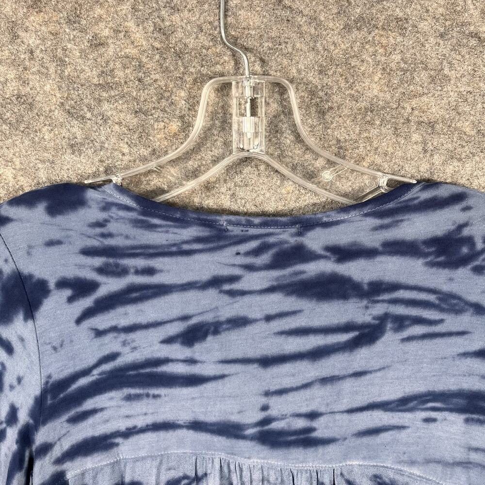 Red Haute Womens blue tie dye Pullover Top‎ Shirt S - Picture 7 of 9